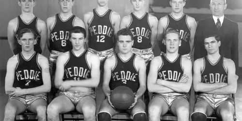 1944 Boys Basketball Team Image