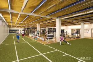 new Peddie Fitness Center cardio room