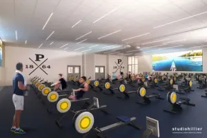 Peddie Fitness Center new rowing room
