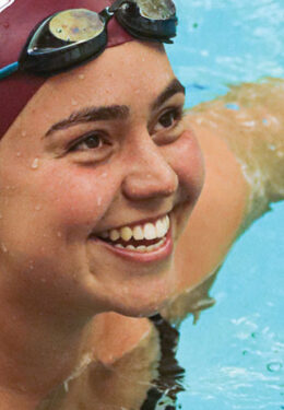 Audrey Weber '20 Oberlin swim captain