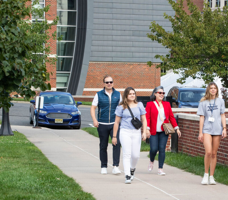 Peddie parents touring campus with students