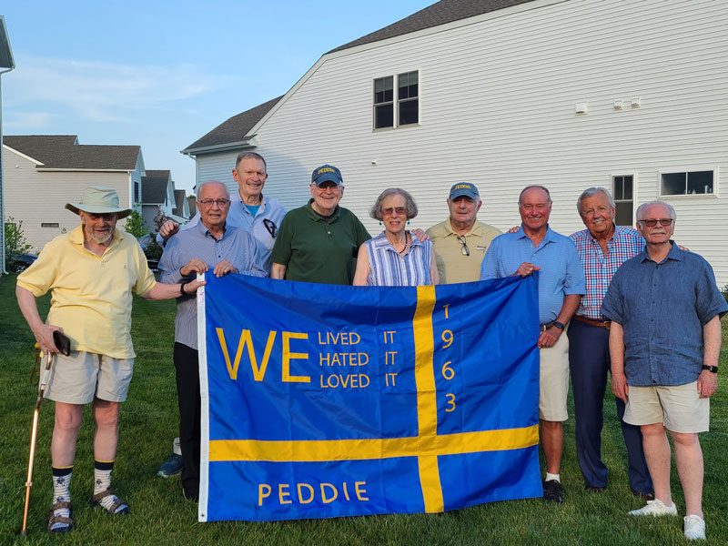 Class of '63 group photo at their 60th Reunion Weekend