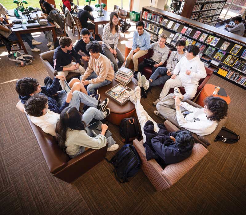 Annenberg Library with Students 2024