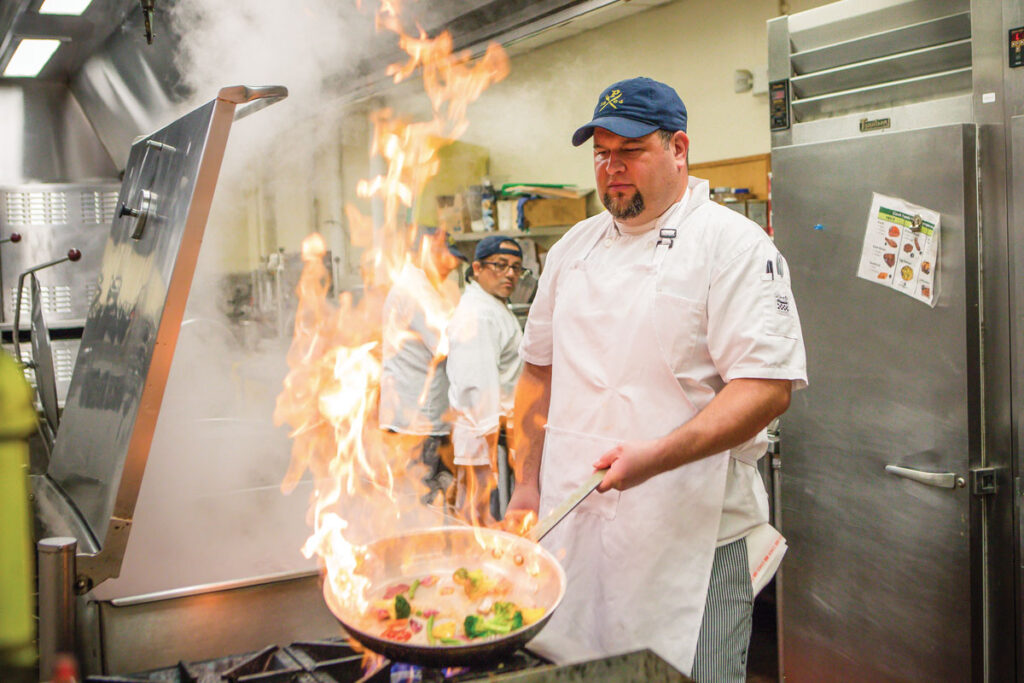 Peddie Food Service Director and Executive Chef Jeremy Stahl is committed to accommodating special meal requests.