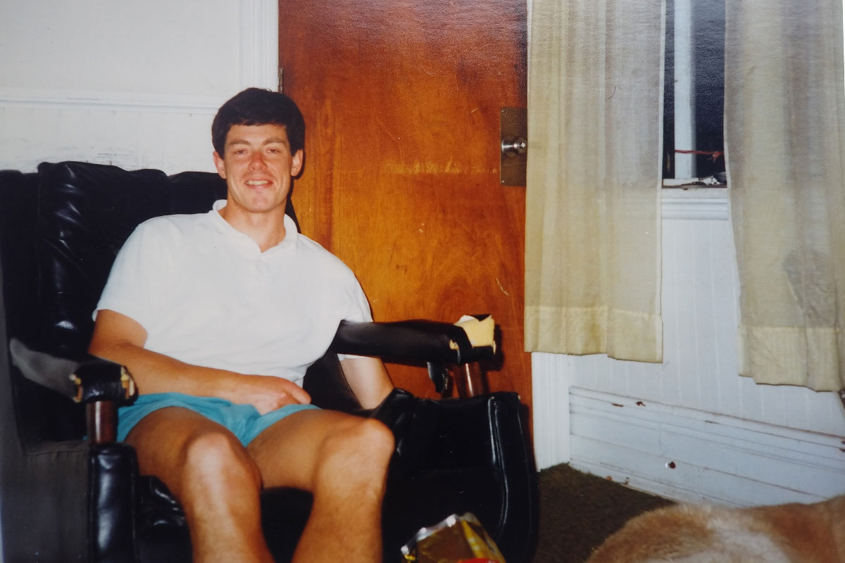 Peter Quinn in Longstreet Hall in 1987