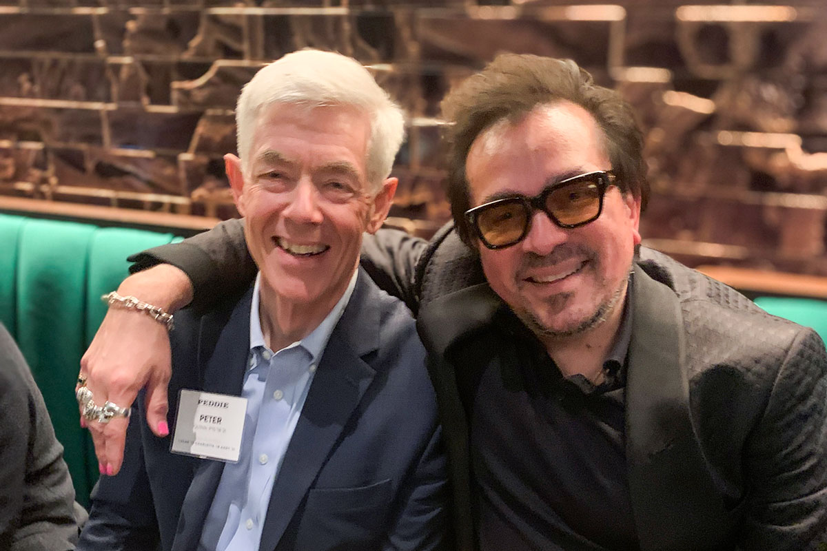 Peter Quinn and Peddie Trustee Roger Durling