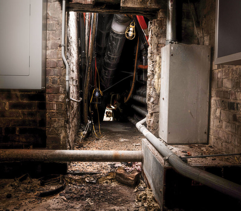 Annenberg Hall steampipe passage