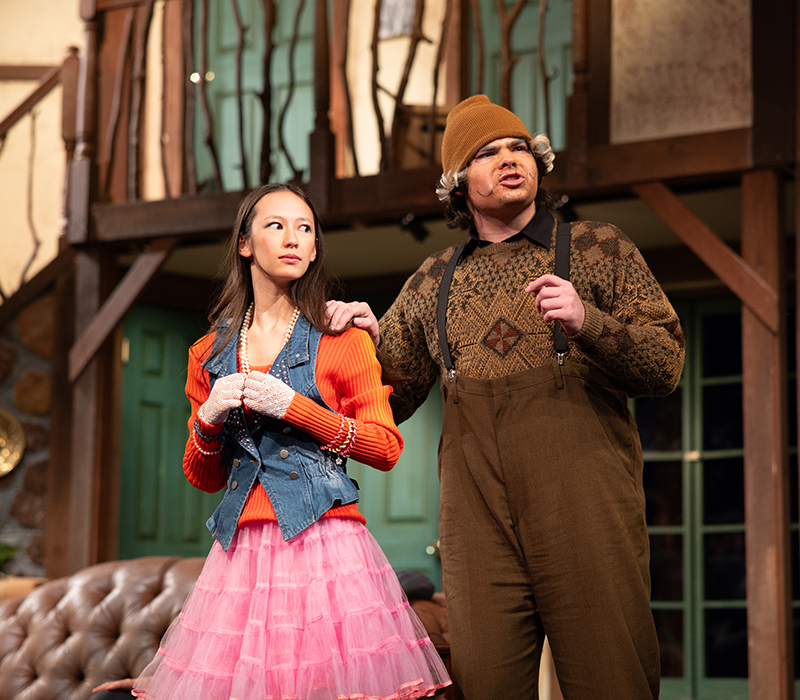 students performing in noises off
