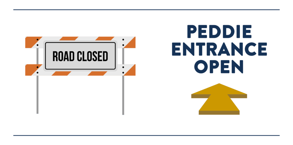 Ward Street Road Closed Detour Graphic