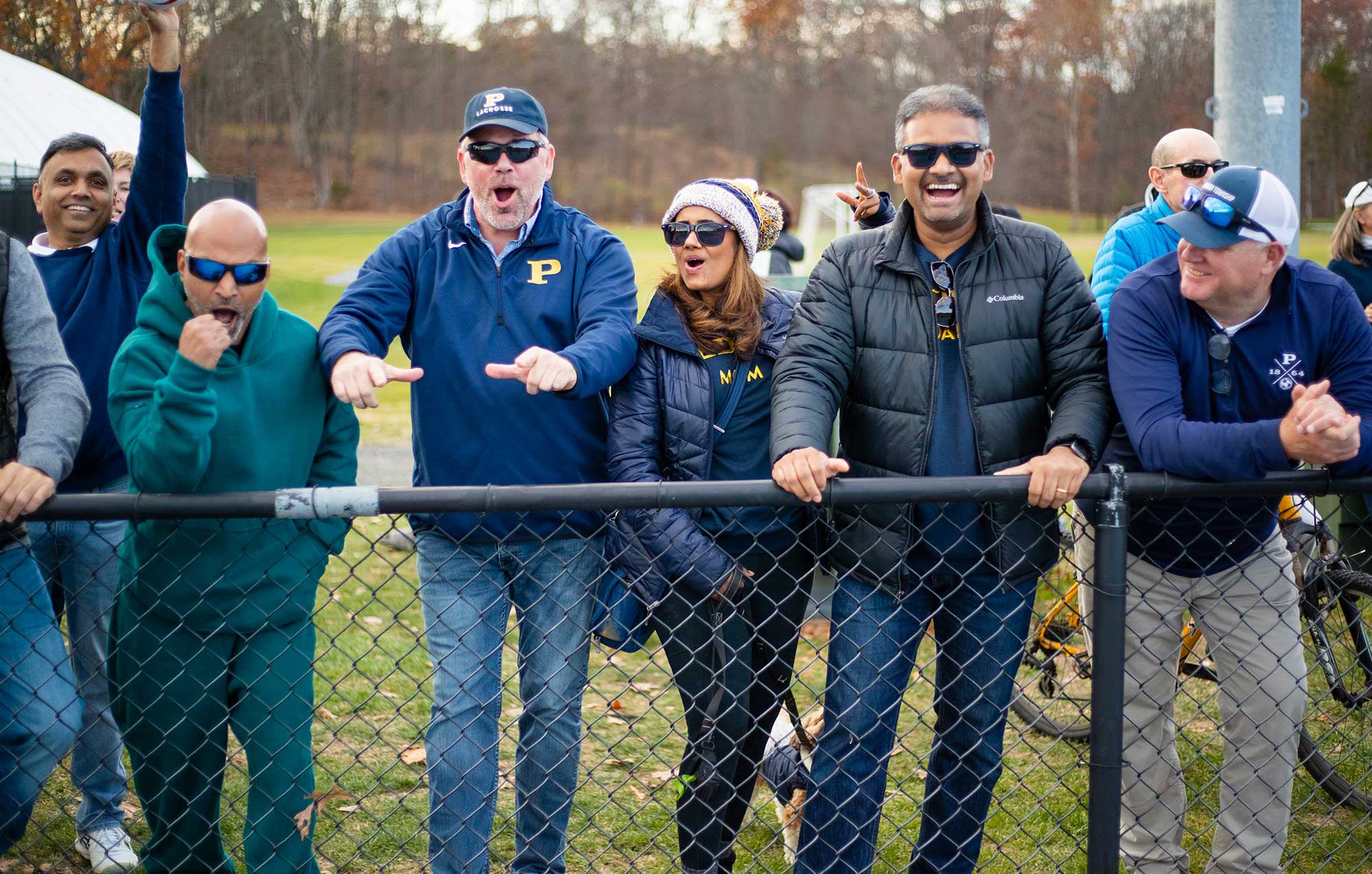 parents cheering on the sidelines