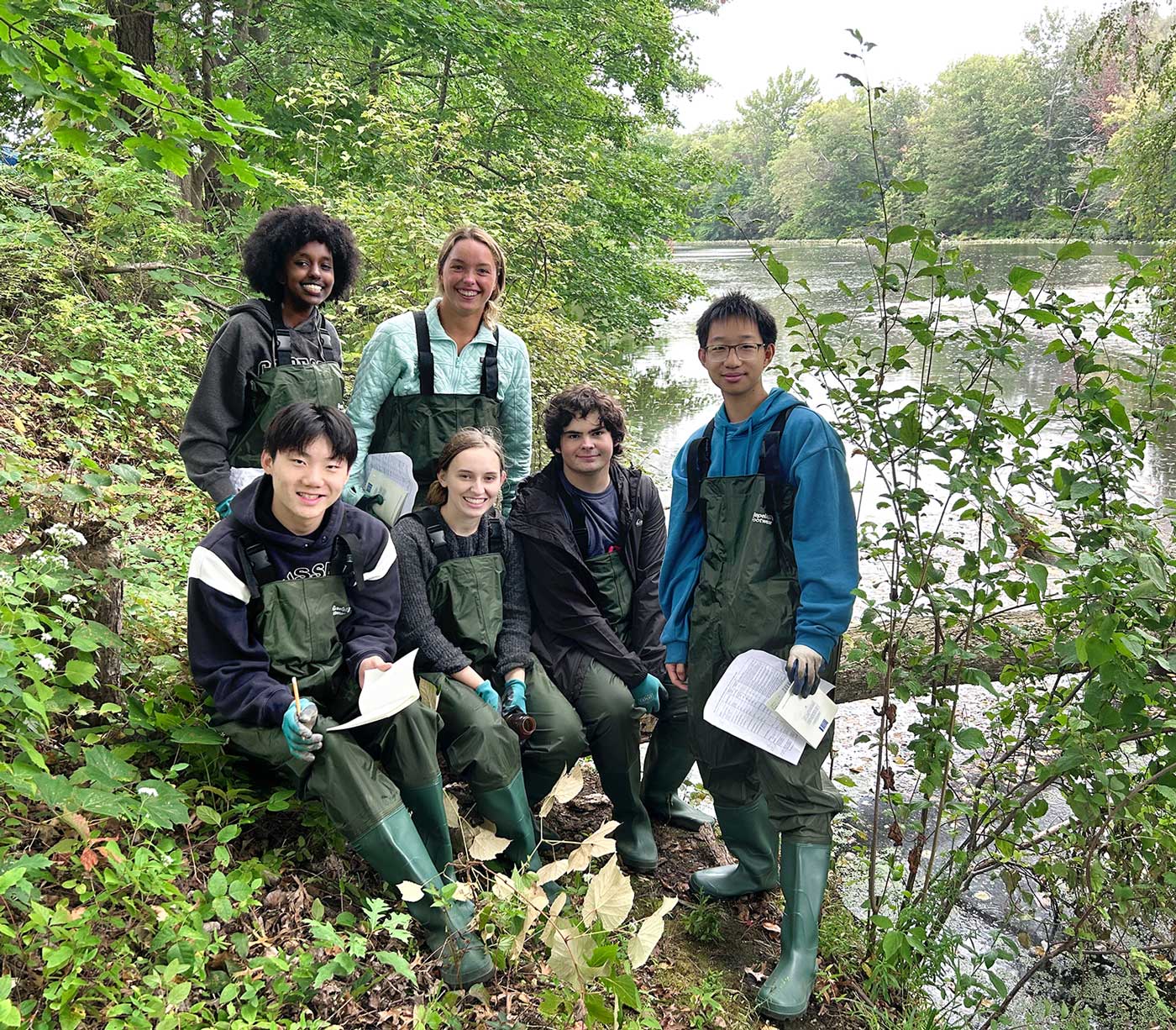 Students in Field Ecology Class at Peddie